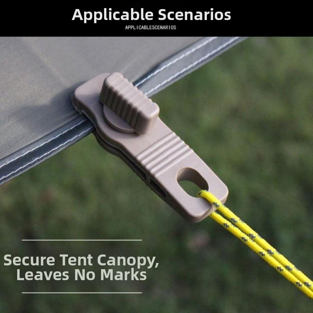 2pcs 4 Colors Camping Tent Clips Nylon Tarpaulin Fixing Snaps New Crocodile Windproof Tarp Clamps