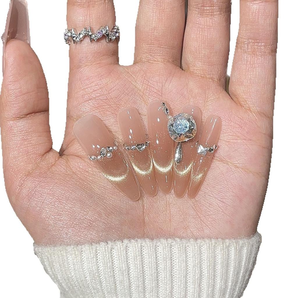 High-end Whitening New Manicure Stickers Smile French Cat Eyes Boutique K9 Wearable Armor