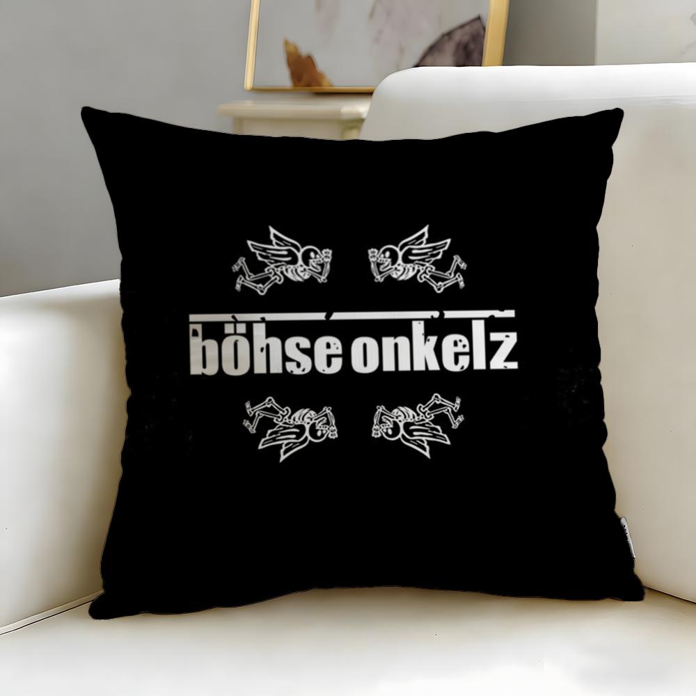 

classic band Bohse Onkelz Cushion Cover Soft EasyWash Pillow Case Versatile for Couch Bed Travel and Office 30X30cm