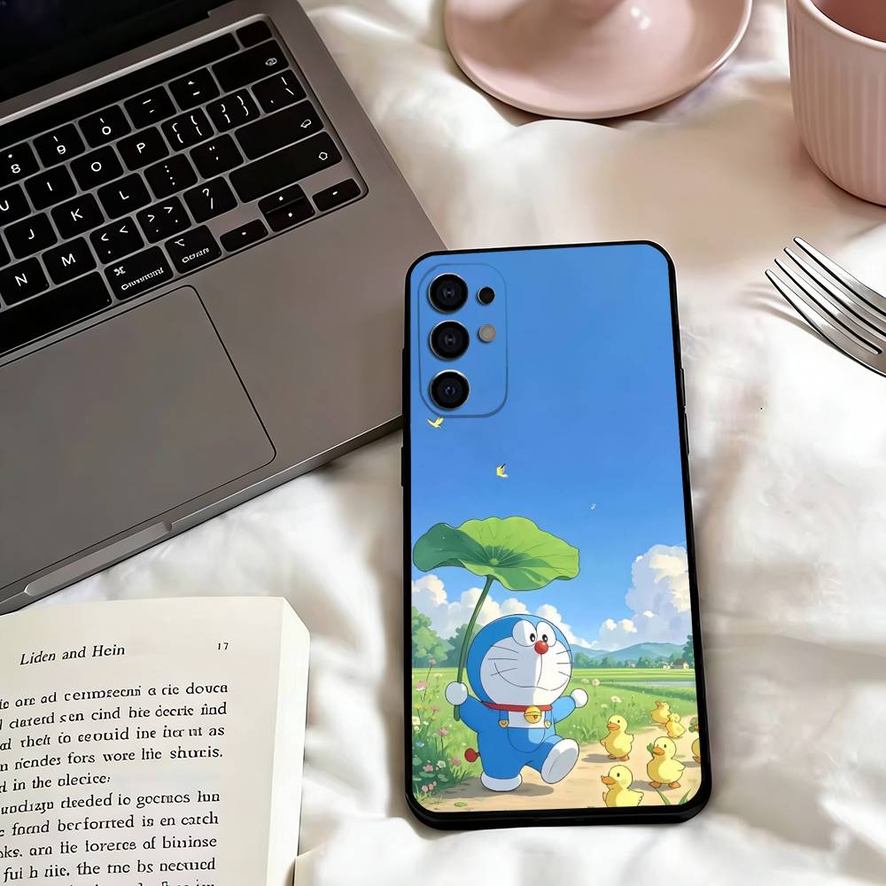 Cute d-Doraemons Cats Poster Phone Case For Samsung S25,S24,S21,S22,S23,S30,Ultra,S20,Plus,Fe,Lite,Note,10,Black Cover