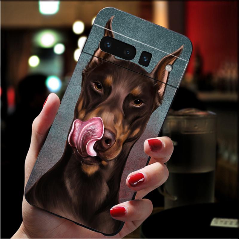 Doberman Dog Animal Phone Case For Google Pixel 10 Pro 9 Pro XL 9A 8 7 6 Pro Pixel 8A 7A 6A Pixel 8 7 6 5