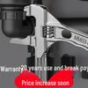 Multifunctional Short Handle Adjustable Bathroom Wrench for Drain Pipe and Air Conditioner Installation and Repair