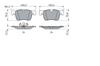 BOSCH Imported Car Brake Pads Part 0986424860 (Bosch) / (Front) Number