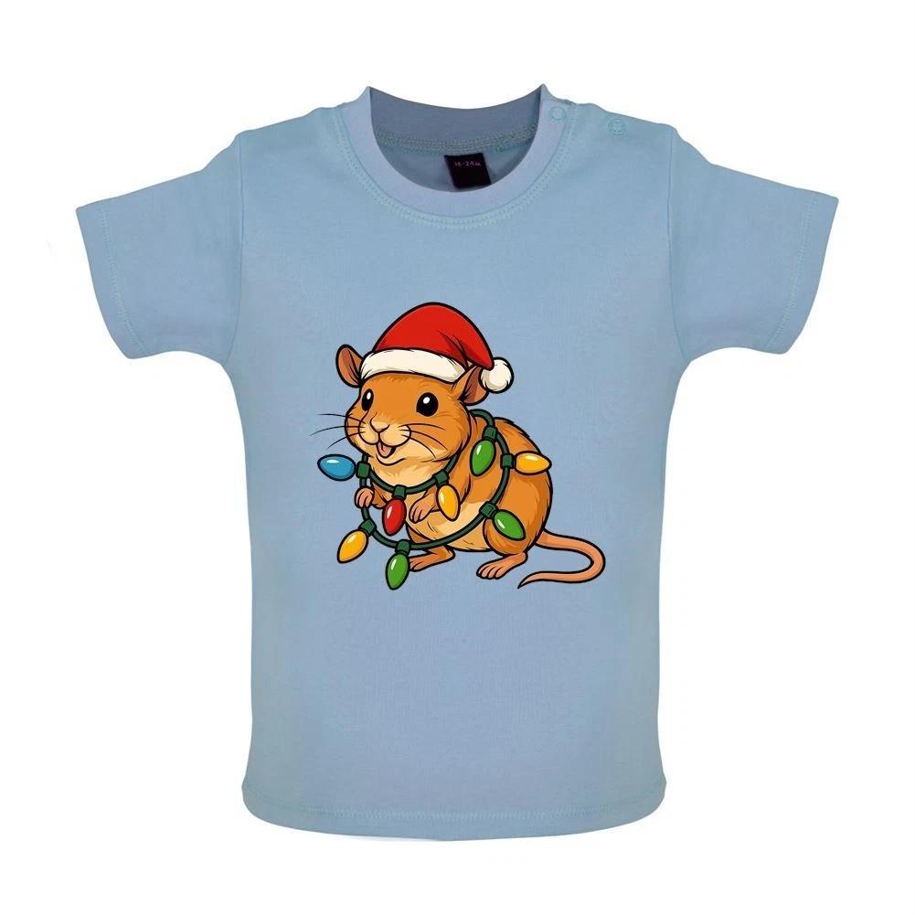 

Gerbil Christmas Lights - Baby T-Shirt / Babygrow - Gerbils Xmas Cute Love Pet 130