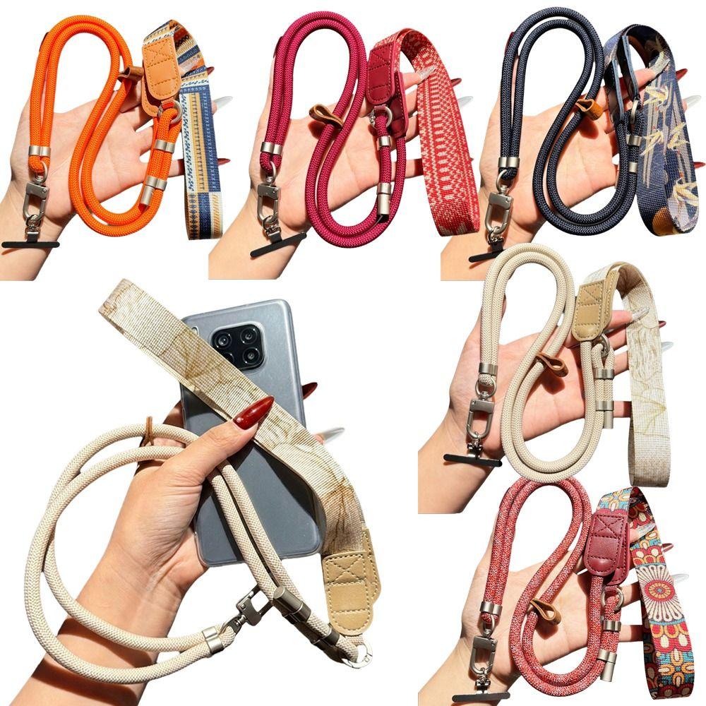 360 Degree Rotation Phone Lanyard Metal Hook Long Hanging Rope  for Phone Case