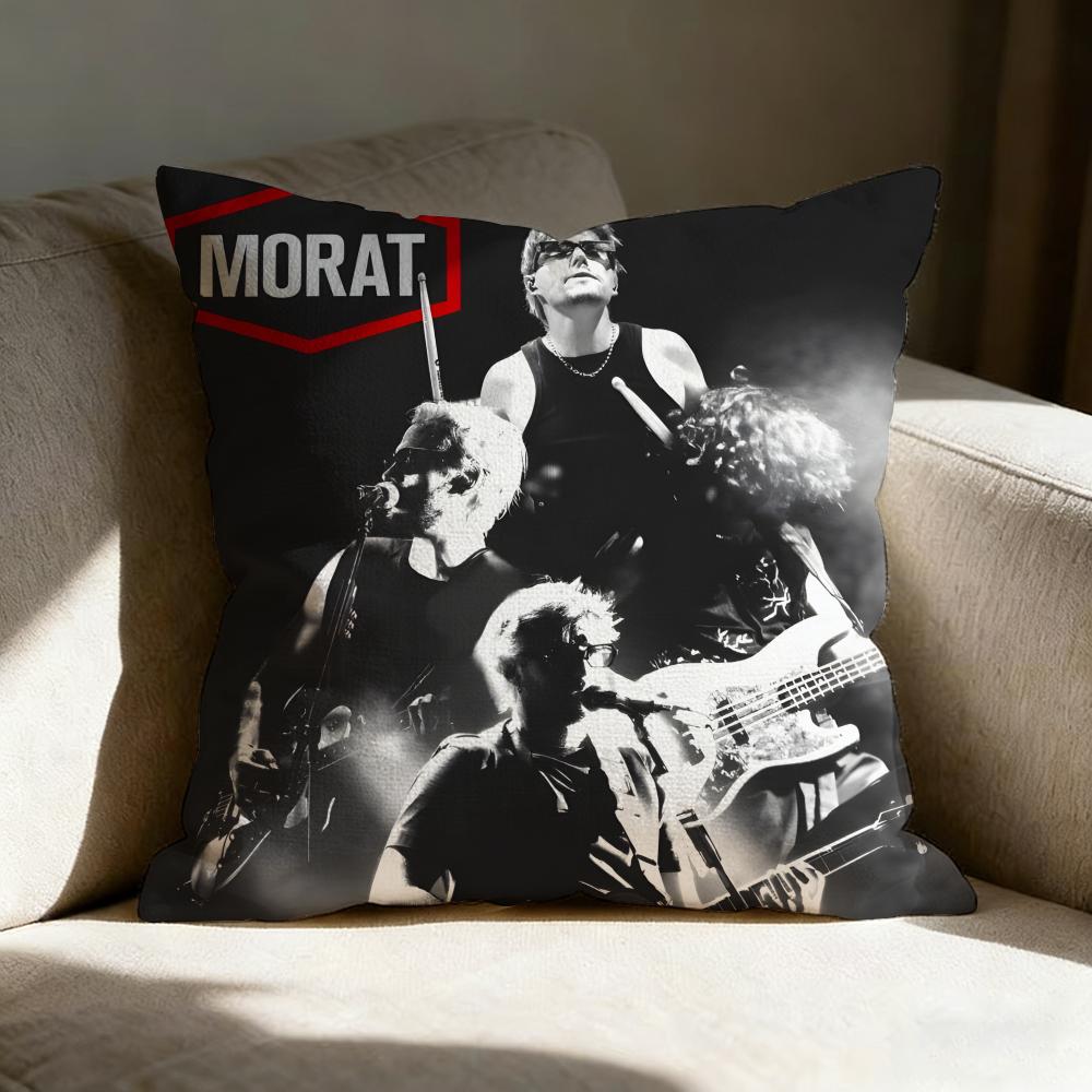M-morat Band Pillow Case Pillowcase, Double-sided Printed, Sofa Cushion, Bedroom Headboard Pillow