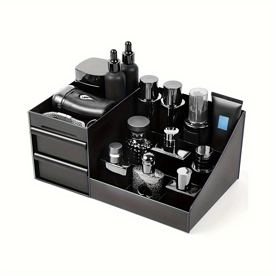 Men's Women's Perfume & Cologne Organizer with Drawers - Countertop Cosmetic Storage Box Suitable for Skincare, Toiletries.
