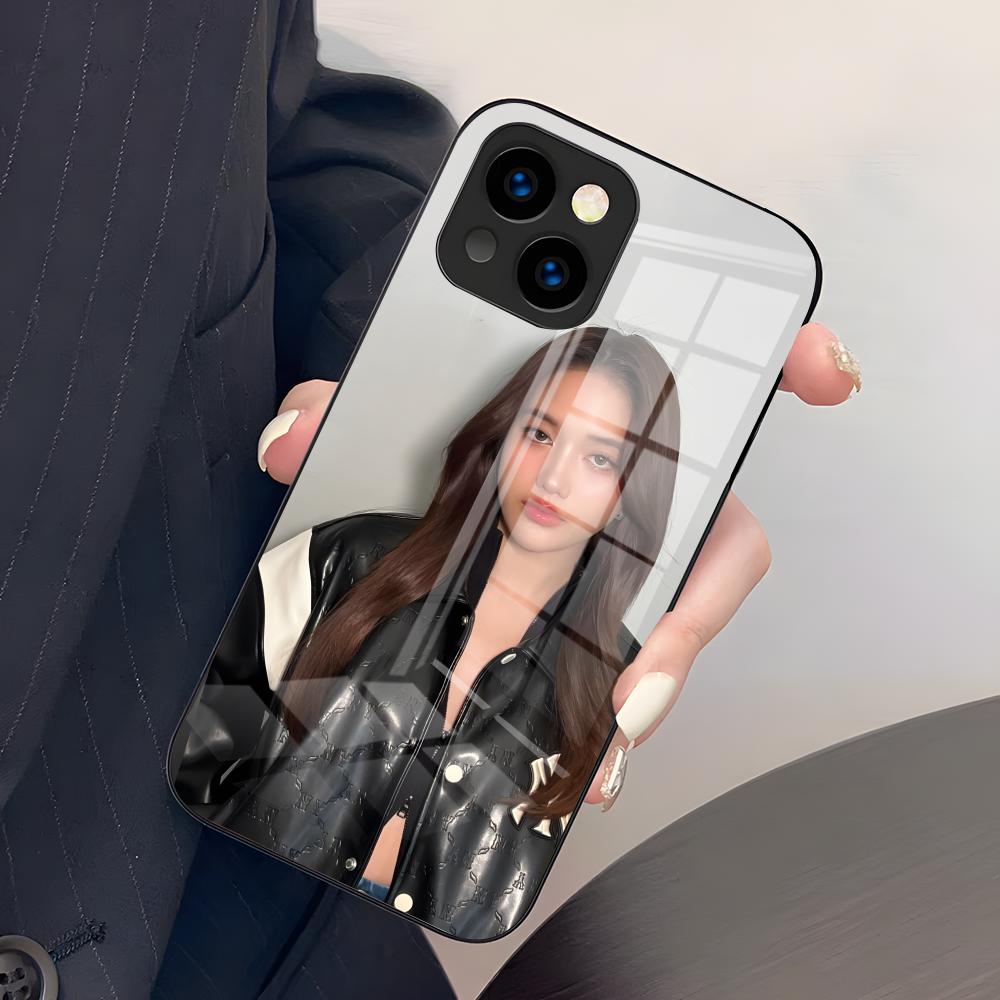 Freen Sarocha Phone Case For IPhone 16 Pro Max 15 14 13 Mini 12 Pro 11 XS Max 7 8 Plus Black Glass Cover iPhone 15