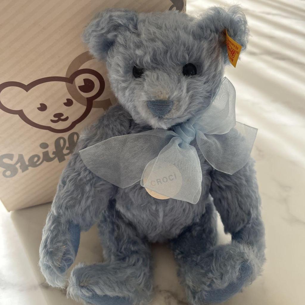 [USED] Steiff Croci Blue Teddy Bear