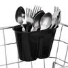 Stainless Steel Dish Drainer with Drain Tray | Detachable Cutlery Stand | Utensil Drying Basket Stand