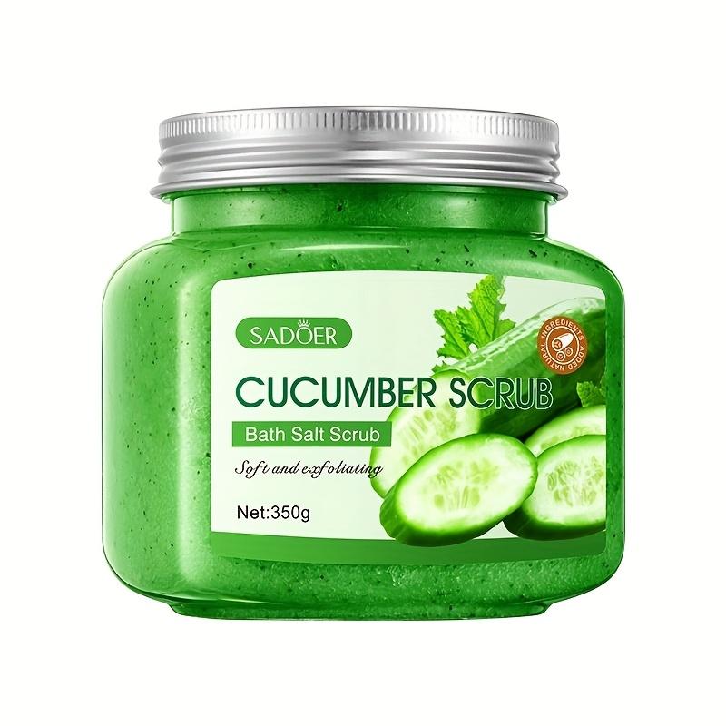 Perfect skin Cucumber Cleansing Scrub - Non-irritating Exfoliating Bath Salt, Cucumber Fragrance, Alcohol-free Formula Body Cleansing Scrub Cucumber