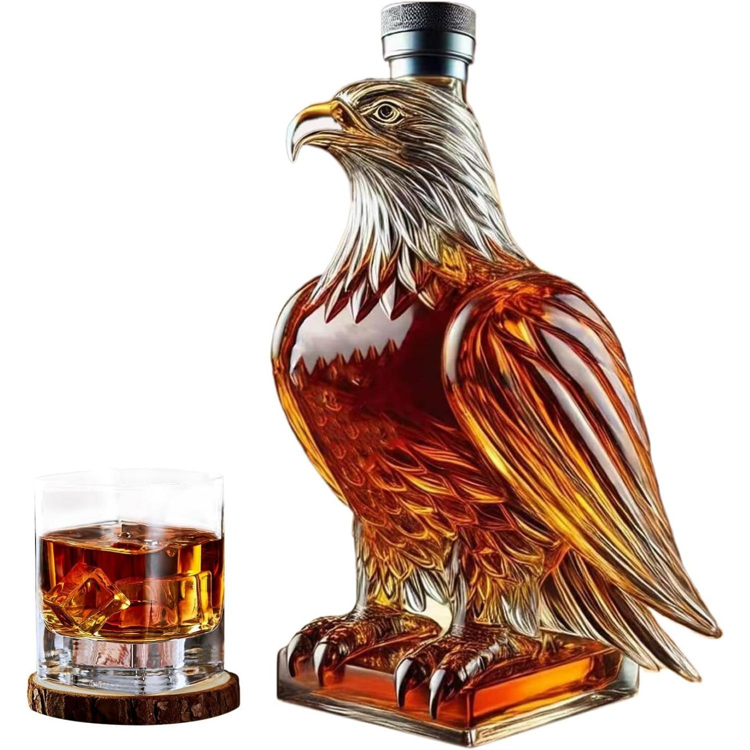

Eagle Whiskey Decanter,Eagle Whiskey Bottle,Funny Animal Wine Bottle Decanter for Men,Novelty Liquor Container Bottles Whiskeys Wine Glasses Z