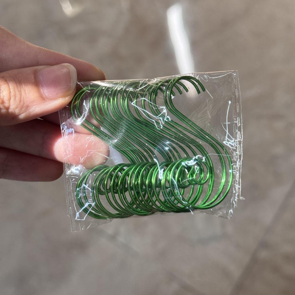 50-Pack Christmas S Hooks for Holiday Decorations - Stocking Holders & Tree Ornaments