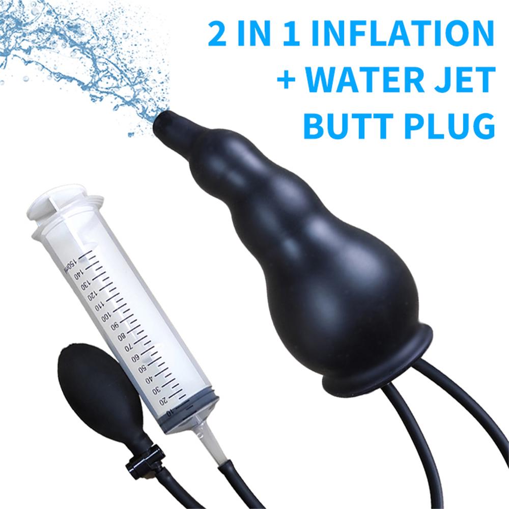 Aufblasbarer Analplug, Einlauf, Reinigung, Anal-Expander, Butt-Plug für Frauen und Männer, Vagina & Amp;Anal-Dickdarm-Reiniger, Düsenstecker, Sexspielzeug für Erwachsene