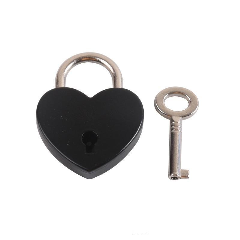 Antikes Vorhängeschloss in Herzform, Vintage-Schloss, rosa, romantisch, schöne Tagebuch-Vorhängeschlösser, Schlüsselschloss mit Schlüssel, Hochzeitsschmuck
