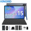 KINGRID T20 Android 15 24GB RAM  256GB ROM Tablet 10 Inches 1280x 800 FHD FHD Display Octa Core T606 PC Tablet with Keyboard
