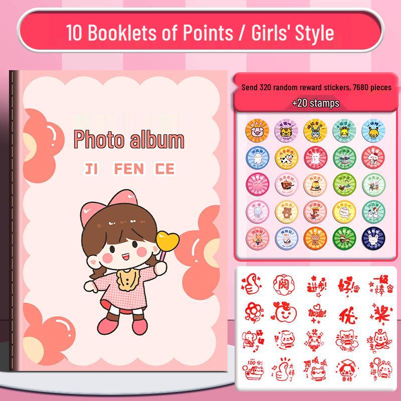 Kids Stamp Collection & Reward Book for Kindergarten and Elementary Students