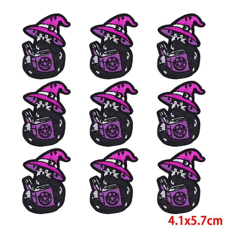 10 Pcs/lot Wholesale Embroidery Patch Iron On Patches For Clothing Patches On Clothes Jackets Decor Applique Sew Supplies