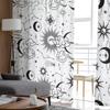 Galaxy Moon Sun Simple Planet Sky Sheer Curtains Living Room Window Tulle Curtains Bedroom Veiling Curtains Decor Luxury Drapes