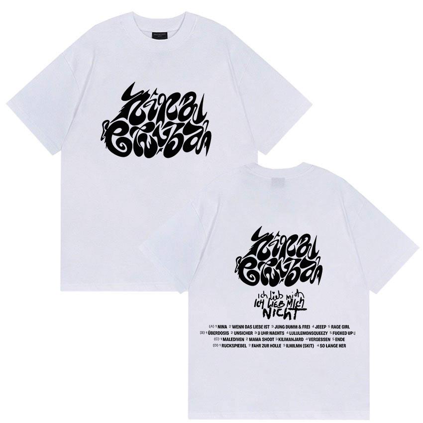 Nina Chuba Tour New Album 2025 Cover T Shirt Men Women Hip Hop Gothic Short Sleeve T Shirts Retro Oversized Cotton Style T-Shirt