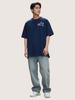 ZBLACK Star Selection Small Logo Small Logo Oversized Short Sleeve (Navy)