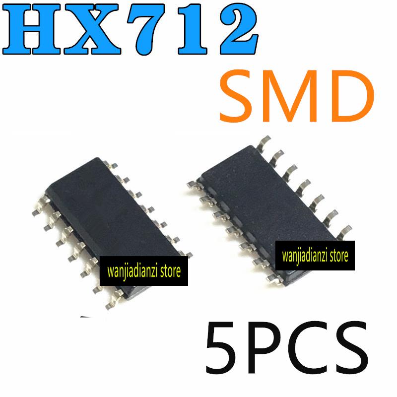 5PCS original HX712 SOP-14 Conversor analógico-digital para balança eletrônica Balança eletrônica dedicada analógica A/D