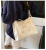 Daily commuting large-capacity tote bag 2025 summer new Korean version fashion shoulder bag simple and versatile messenger bag