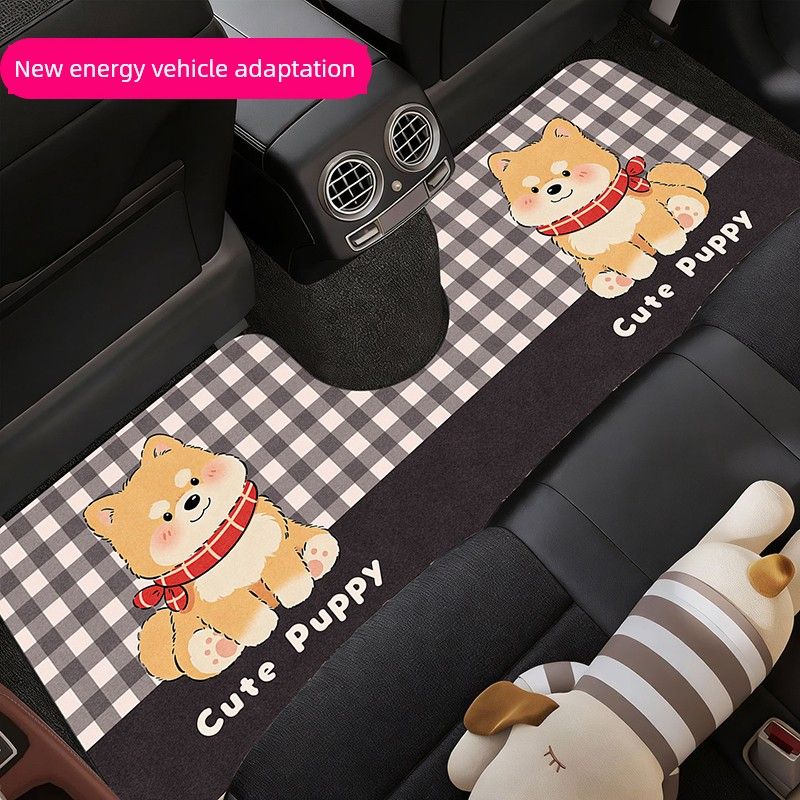 Car Floor Mats for All Seasons, Driver's Seat Carpet-Style Semi-Enclosed Single-Piece Diatomaceous Earth Anti-Slip and Water-Absorbing Car Floor Mat