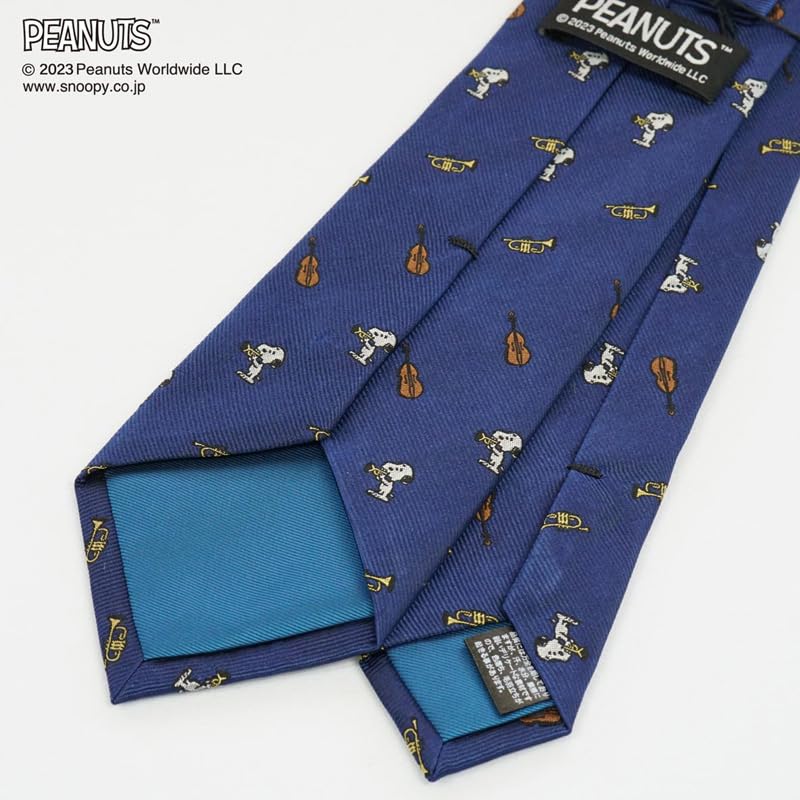 Tie Snoopy Necktie PN918309 Navy SNOOPY Business Brand Necktie Character Present [Peanuts]