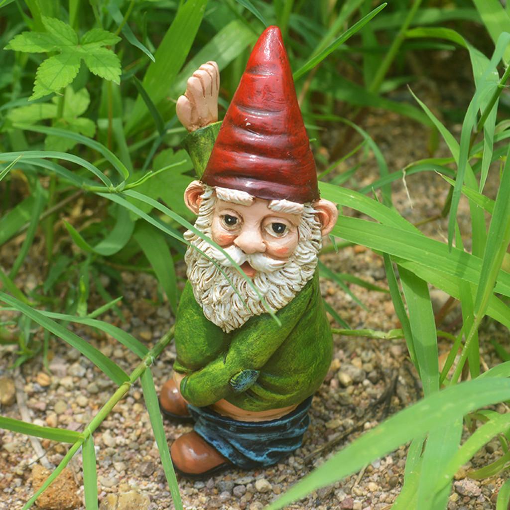 Charming Resin Gnome Statue Whimsical Dwarf Figurine For Christmas Garden Decor
