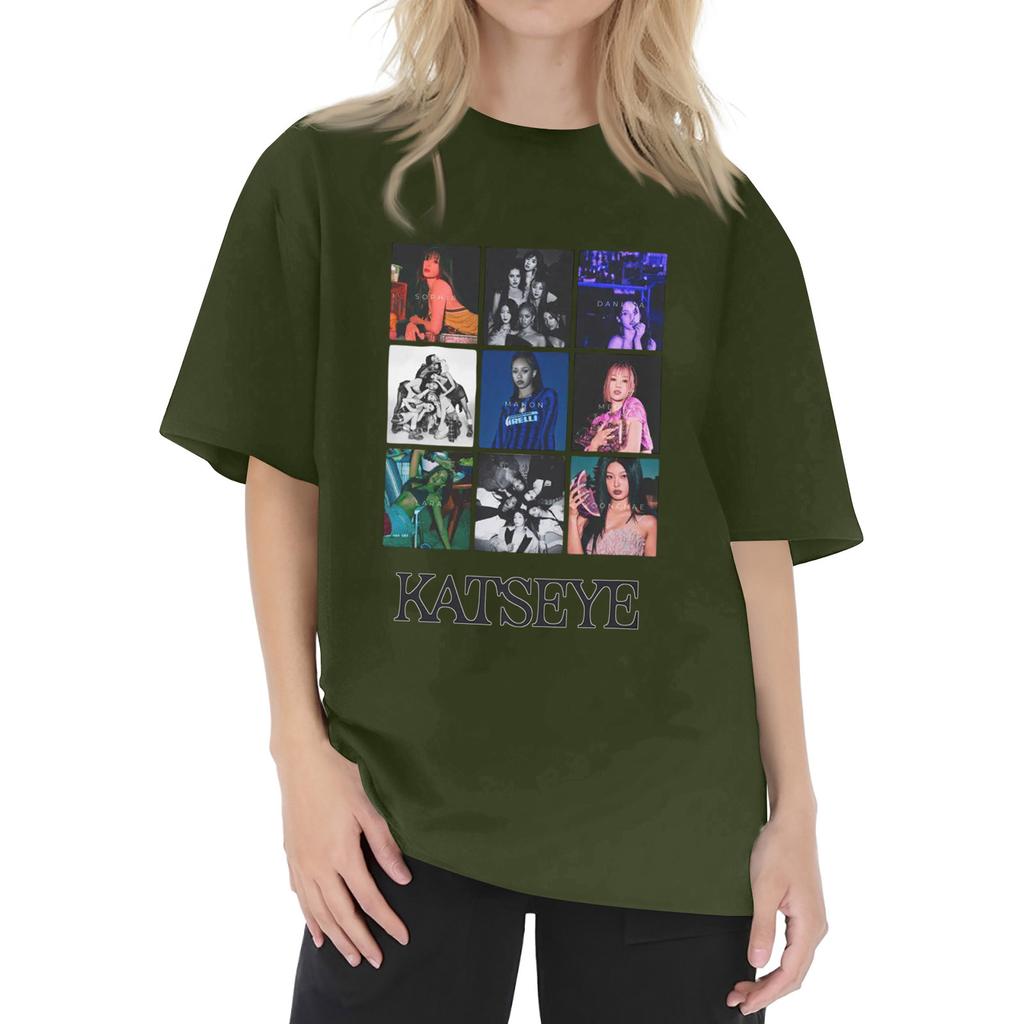 Women's Round Neck Printed Short-sleeved T-shirt Top