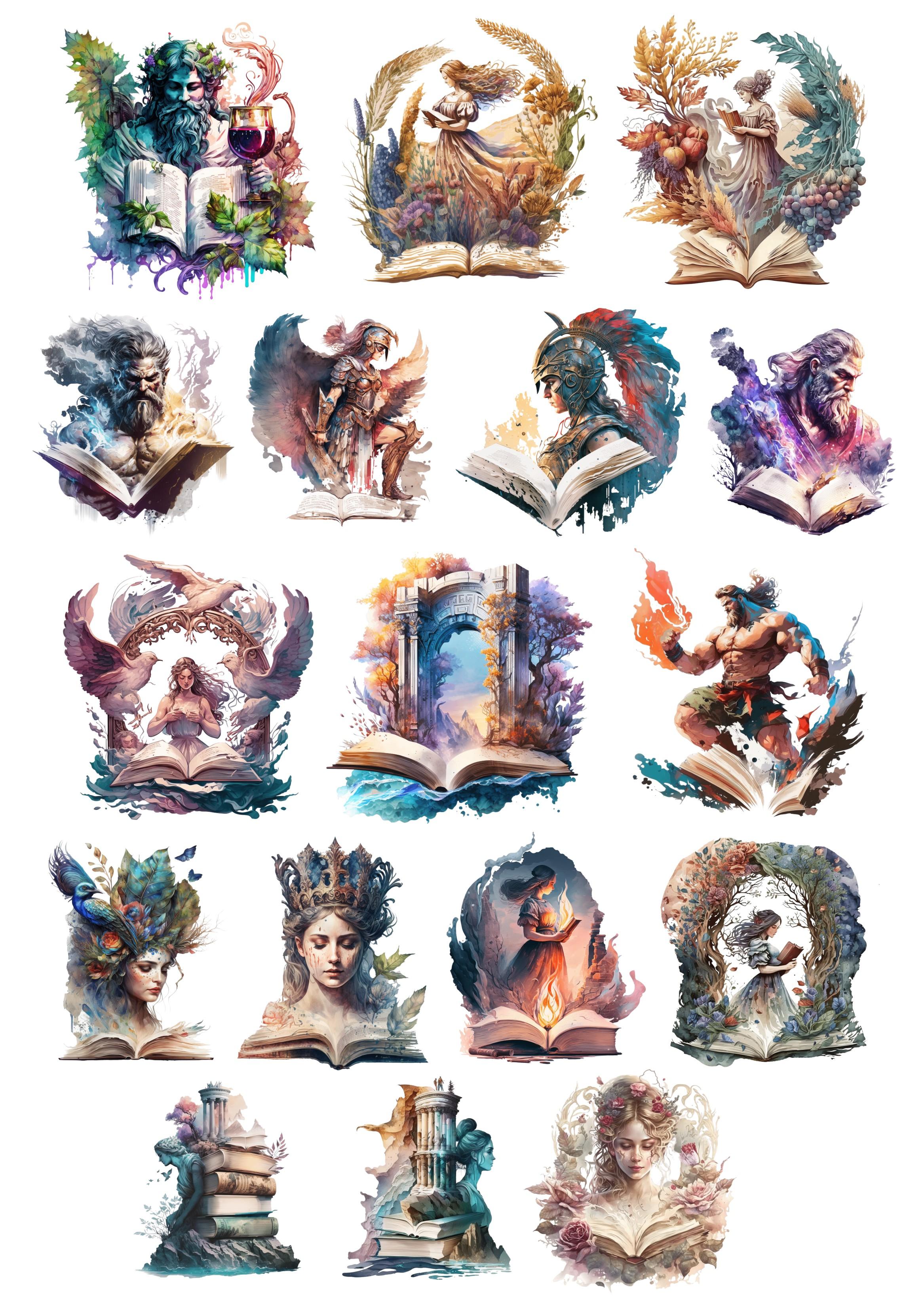 

1 Set Cute The Book of Olympus Stickers Crafts Scrapbooking Planner Journal Stationery Vintage Diy Ablum Diary Stationary белый