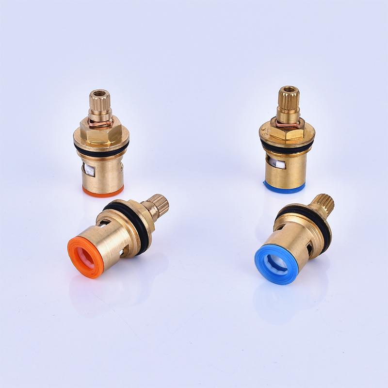 Faucet Valve Core Double Tooth Full Copper Valve Core Kitchen Hot And Cold Faucet Inner Core Concealed Shower Valve Core