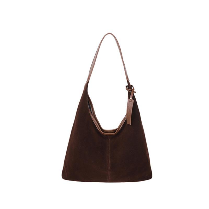 Lazy Large Capacity Single Shoulder Underarm Bag Retro Business Carry-On Tote Bag
