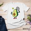 Funny Tennis Avocado T-Shirt For Tennis Player Avocado Girls Unisex T-shirt