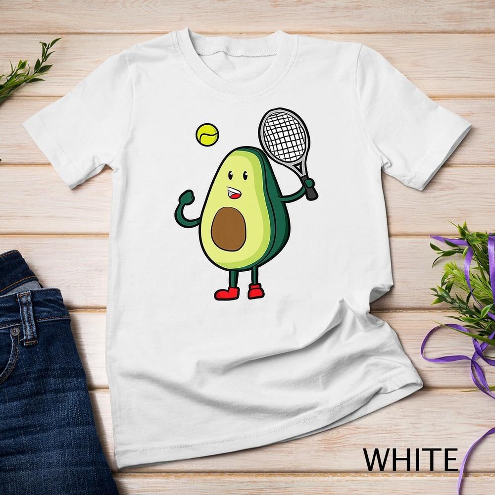 

Funny Tennis Avocado T-Shirt For Tennis Player Avocado Girls Unisex T-shirt M