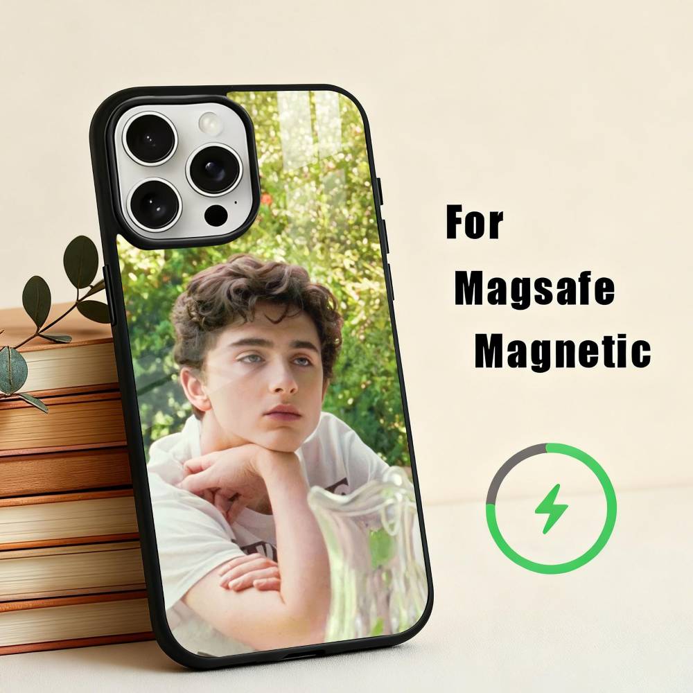 Young Hero T-Timothee C-Chalamet Phone Case For iPhone17,16,15,14,13,12,11 Plus,Pro Max Magnetic For Magsafe Wireless Charging
