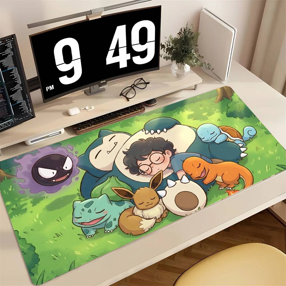 Pokemon Anime Gamer Mouse Pad Large Rubber Anti Slip Keyboard Mousepad HD PC Desk Mat Kawaii Style
