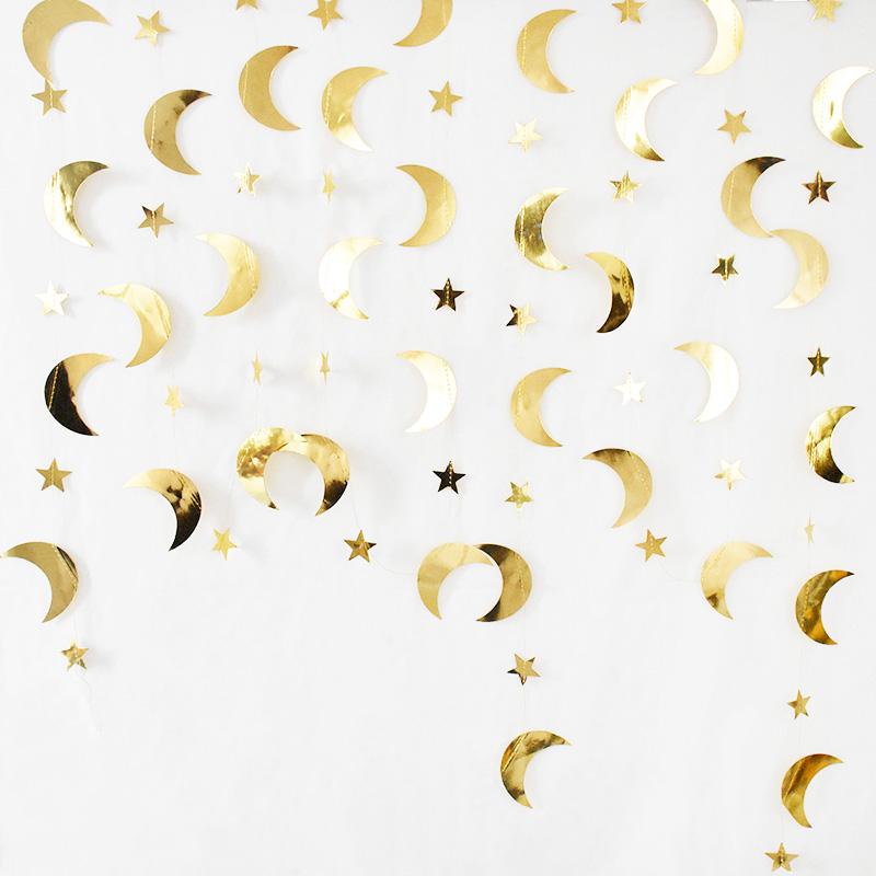 

13 футов Радужный баннер Рамадан Ид Мубарак Украшения Подвесные Звезда Луна Гирлянды Рамадан Мубарак Домашний Декор Вечеринка по случаю дня рождения