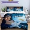 3pcs Princess5 Cover Set - Personalized Name, HD Printed Bedding with 1 Cover and 2 Pillowcases - Perfect for Home Decor, Easy Care