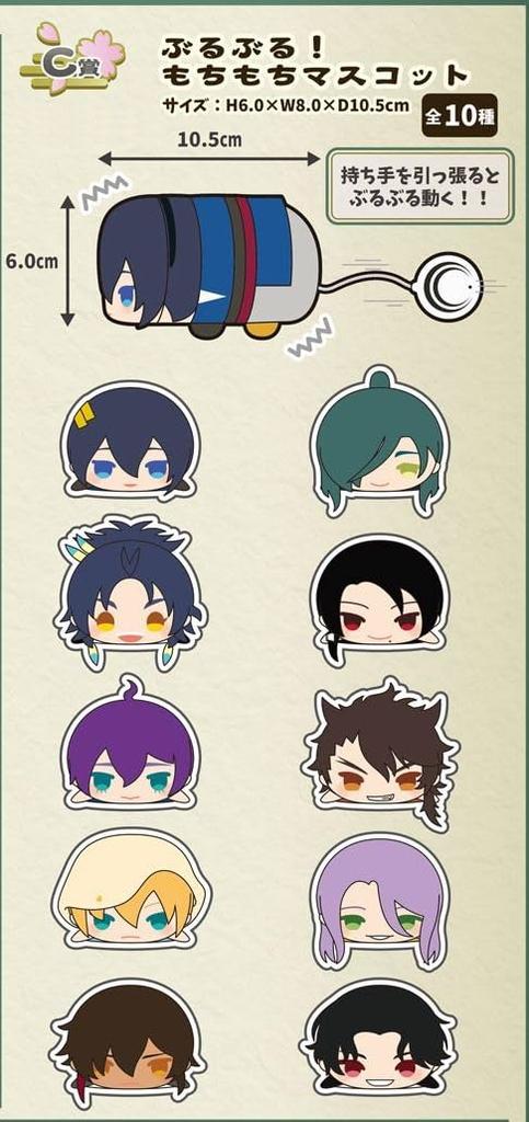 Mochimochi Mascot [Kujioh] Touken Ranbu ONLINE Vol.1 C Prize: Buru Buru! Mochimochi Mascot Yamanbagiri Kunihiro