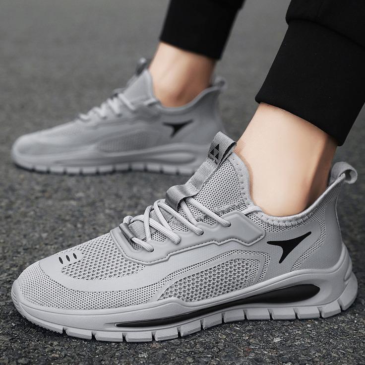 Fliegende gewebte Herrenschuhe neu vielseitig Sommer Herren Freizeit Mesh Kokosschuhe atmungsaktive Sport Laufschuhe