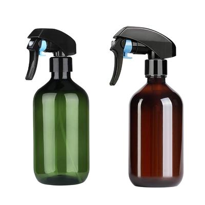500ML Thin Neck Dark Green Bottle Spray Bottle G Gun Pump Head Spray Bottle Plant Spray Bottle for Cleaning Solutions Hair Gardening