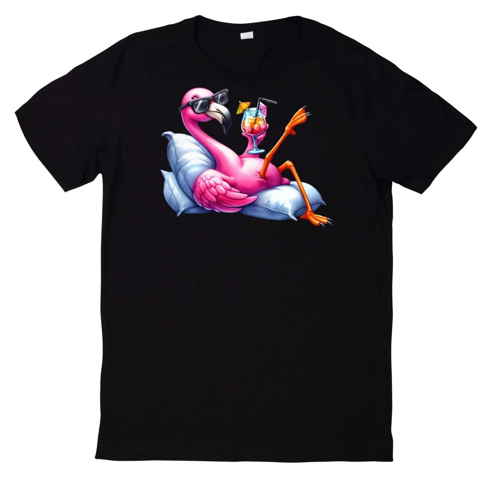T-Shirt Niedliches Sommercocktail und Tier XL
