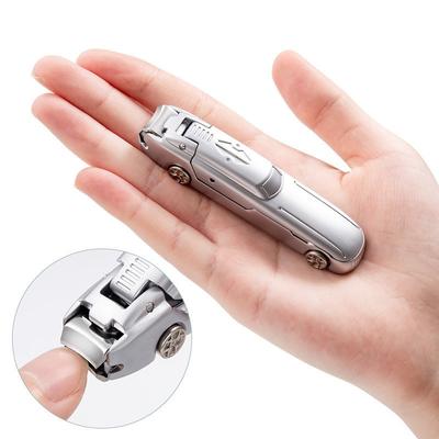 Cortauñas en forma de coche sin salpicaduras, cortador de uñas de acero inoxidable, tijeras para uñas de los pies duras y gruesas, herramientas de manicura