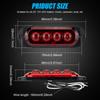 2PCS 12-24V 4LED Truck Beacon Lamp Trailer Side Marker Lamp LED Waterproof Car Warning Clearance Side Light for Lorry