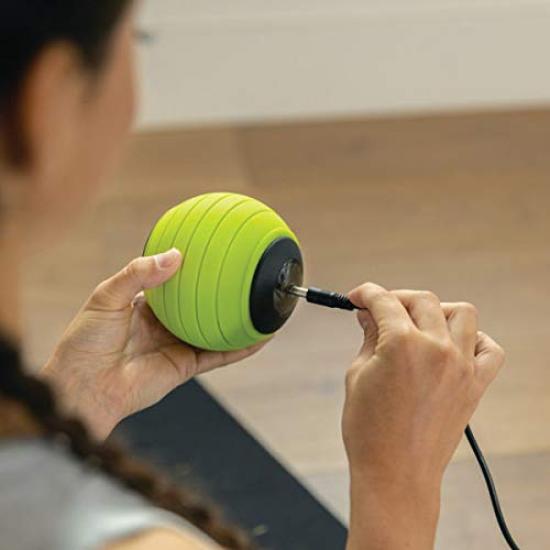 TriggerPoint Massage Foam Stretch Myofascial Release Ball, Roller, Ball, (MB Vibe, 10.16cm Diameter, Electric) [Used]