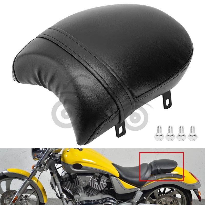 Black Leather Rear Seat Cushion for Victory Judge 2003-2017 Motorcycle