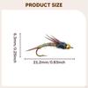 5Pcs Fly Fishing Lure Jig with Hook Equipment Stonefly Baits Artificial Hard for Walleye
