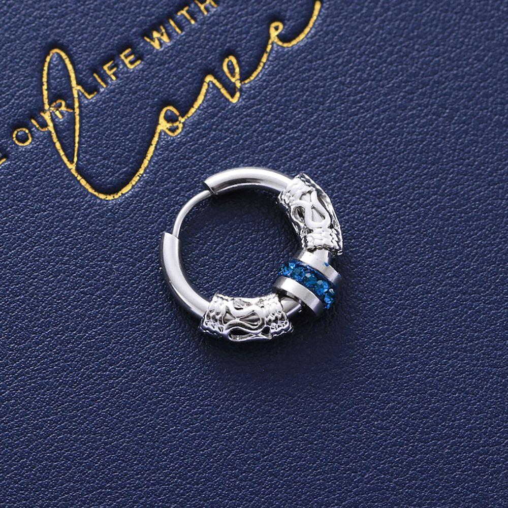 Unique Female Men Stainless steel Punk Male Hoop Earring Dragon Earring Fashion Jewelry Ear Buckle